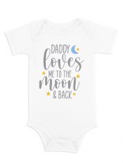 Daddy Loves Me To The Moon_White